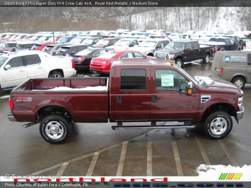 Royal Red Metallic / Medium Stone 2010 Ford F350 Super Duty FX4 Crew Cab 4x4