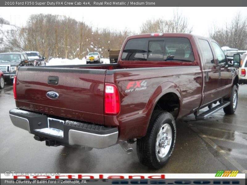 Royal Red Metallic / Medium Stone 2010 Ford F350 Super Duty FX4 Crew Cab 4x4