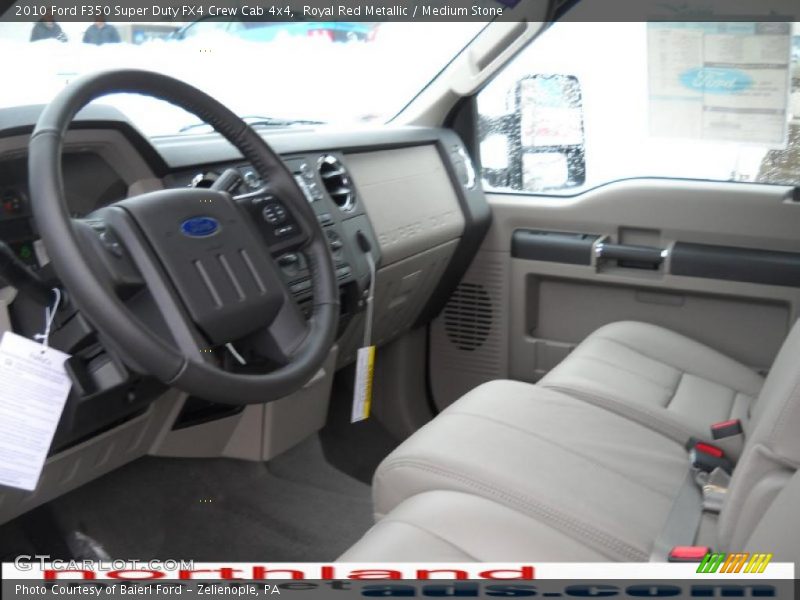 Royal Red Metallic / Medium Stone 2010 Ford F350 Super Duty FX4 Crew Cab 4x4