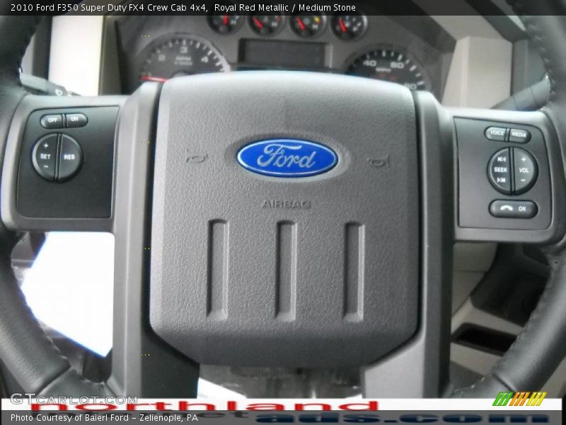 Royal Red Metallic / Medium Stone 2010 Ford F350 Super Duty FX4 Crew Cab 4x4