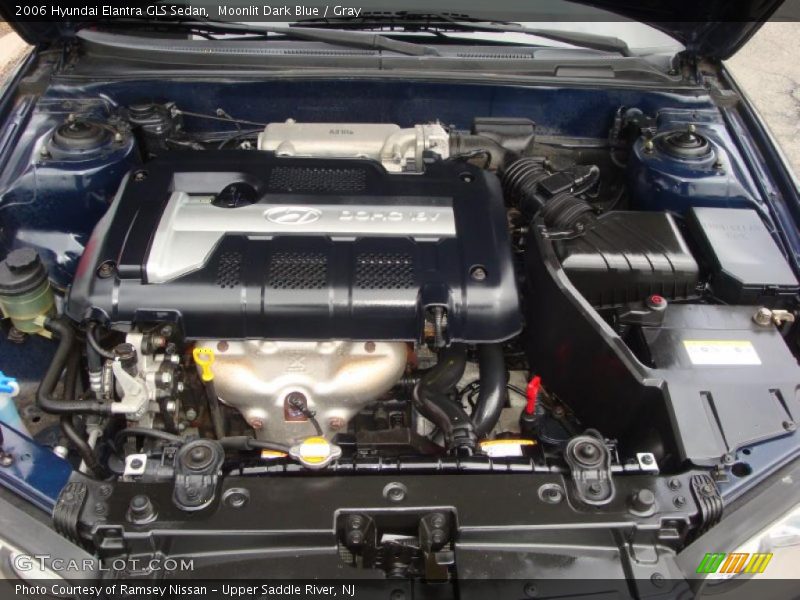 Moonlit Dark Blue / Gray 2006 Hyundai Elantra GLS Sedan