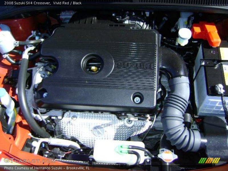 Vivid Red / Black 2008 Suzuki SX4 Crossover