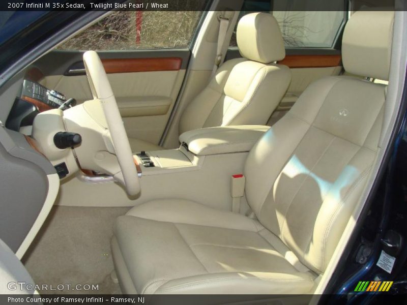 Twilight Blue Pearl / Wheat 2007 Infiniti M 35x Sedan