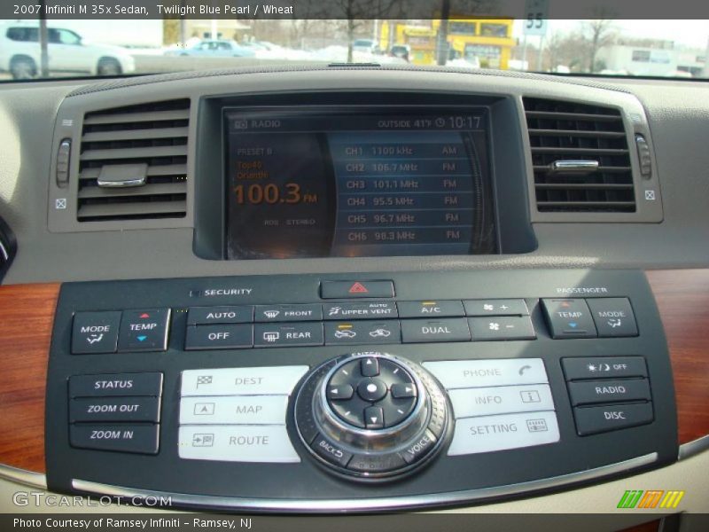 Twilight Blue Pearl / Wheat 2007 Infiniti M 35x Sedan