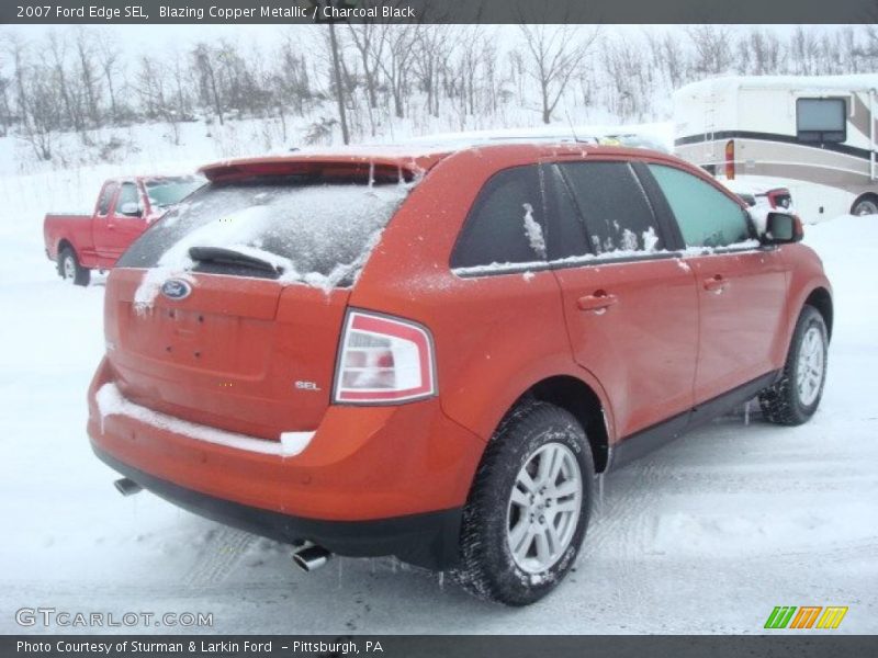 Blazing Copper Metallic / Charcoal Black 2007 Ford Edge SEL