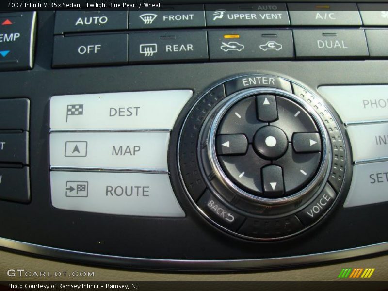Twilight Blue Pearl / Wheat 2007 Infiniti M 35x Sedan