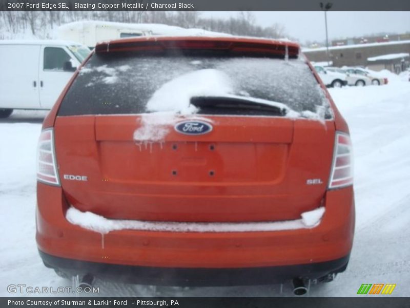 Blazing Copper Metallic / Charcoal Black 2007 Ford Edge SEL