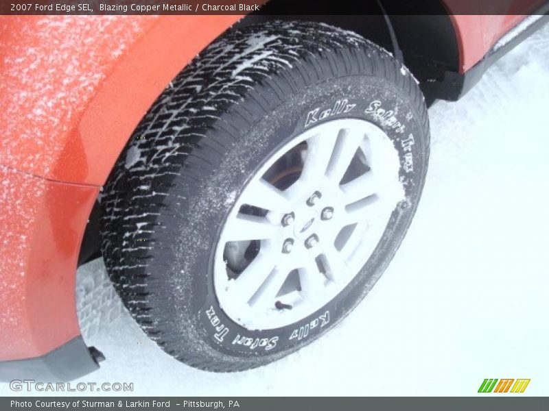 Blazing Copper Metallic / Charcoal Black 2007 Ford Edge SEL