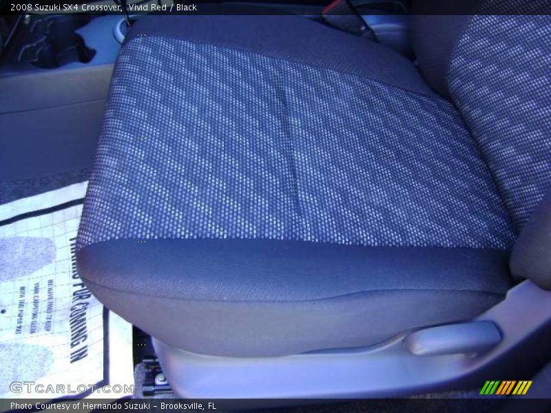 Vivid Red / Black 2008 Suzuki SX4 Crossover