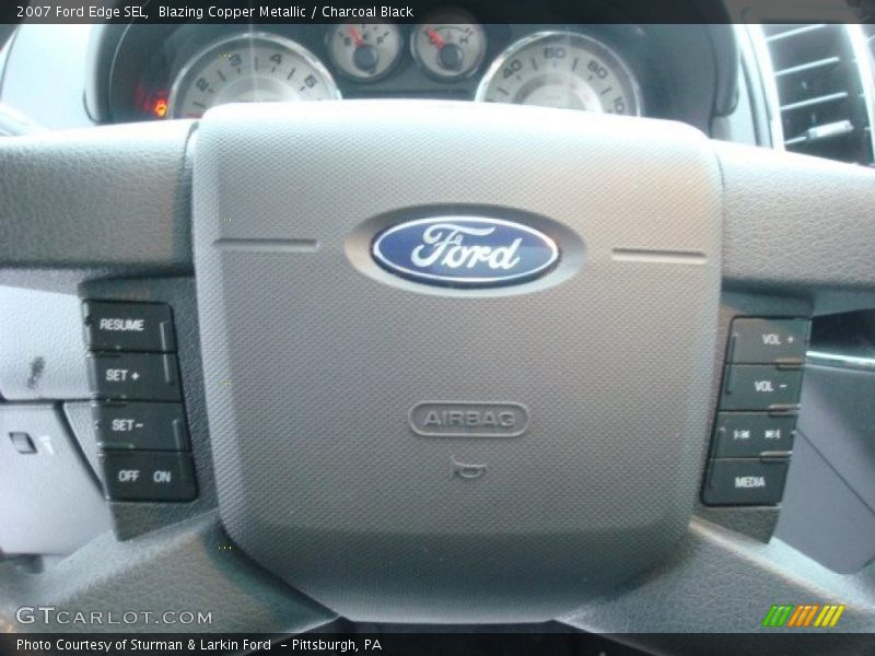 Blazing Copper Metallic / Charcoal Black 2007 Ford Edge SEL