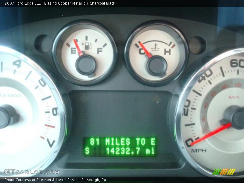 Blazing Copper Metallic / Charcoal Black 2007 Ford Edge SEL