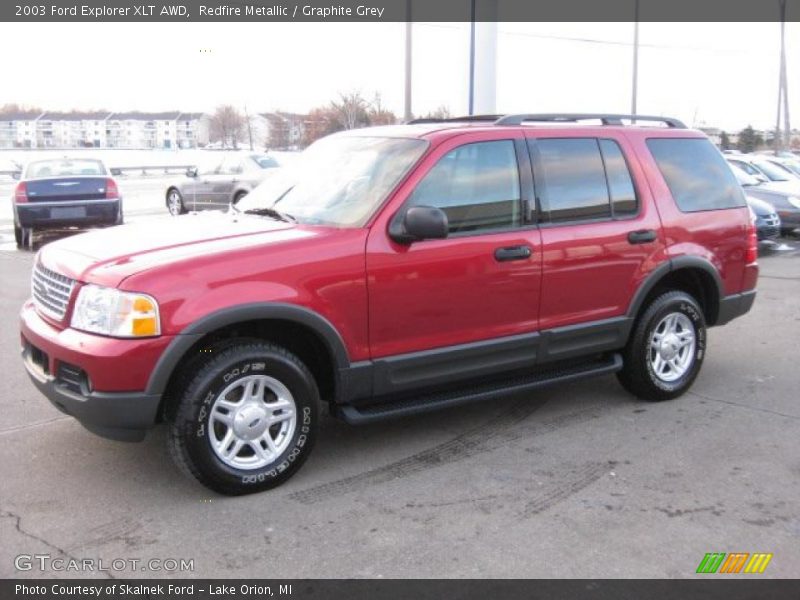 Redfire Metallic / Graphite Grey 2003 Ford Explorer XLT AWD