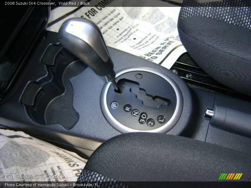 Vivid Red / Black 2008 Suzuki SX4 Crossover