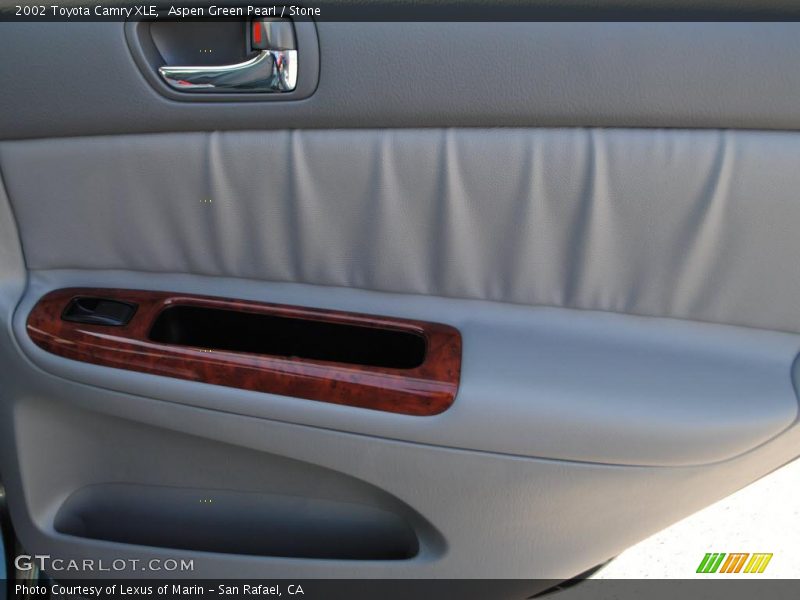 Aspen Green Pearl / Stone 2002 Toyota Camry XLE