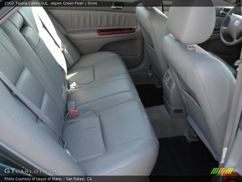 Aspen Green Pearl / Stone 2002 Toyota Camry XLE