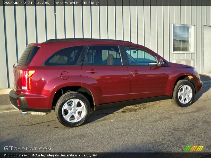 Cranberry Red Metallic / Beige 2008 Suzuki XL7 Luxury AWD