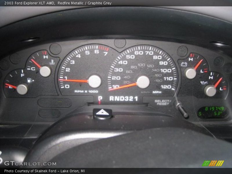 Redfire Metallic / Graphite Grey 2003 Ford Explorer XLT AWD