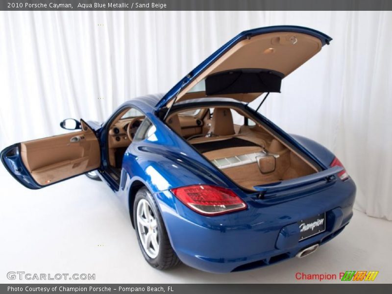 Aqua Blue Metallic / Sand Beige 2010 Porsche Cayman