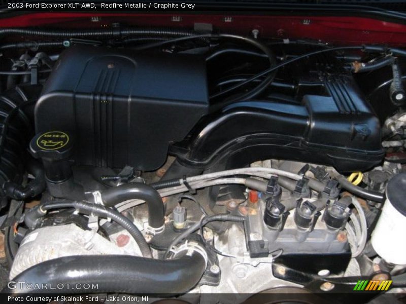 Redfire Metallic / Graphite Grey 2003 Ford Explorer XLT AWD