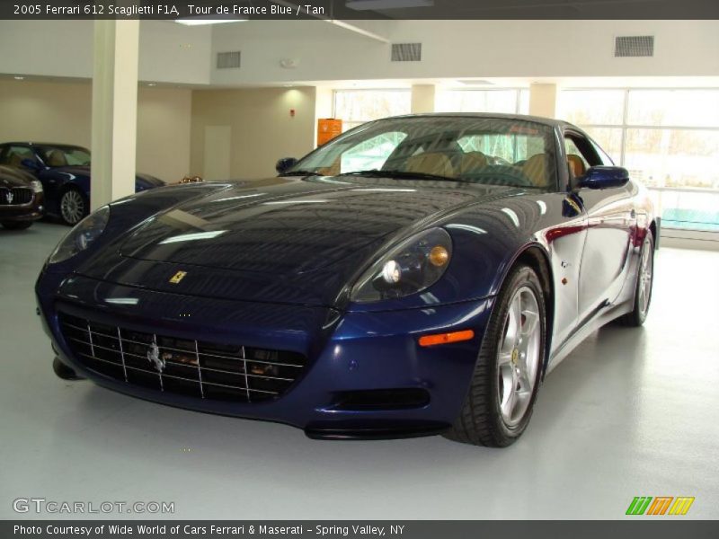 Tour de France Blue / Tan 2005 Ferrari 612 Scaglietti F1A