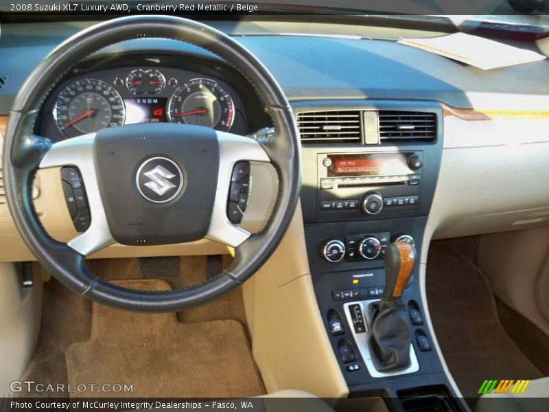 Cranberry Red Metallic / Beige 2008 Suzuki XL7 Luxury AWD
