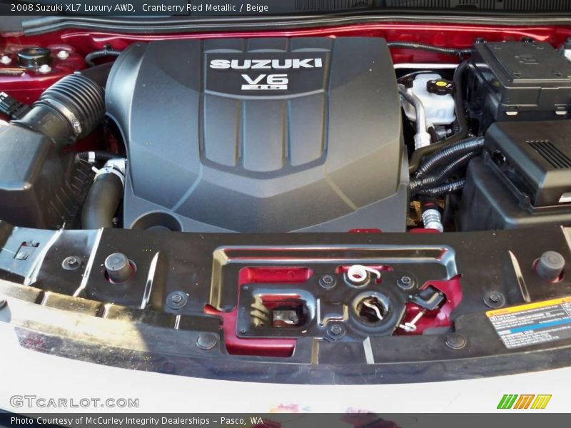 Cranberry Red Metallic / Beige 2008 Suzuki XL7 Luxury AWD