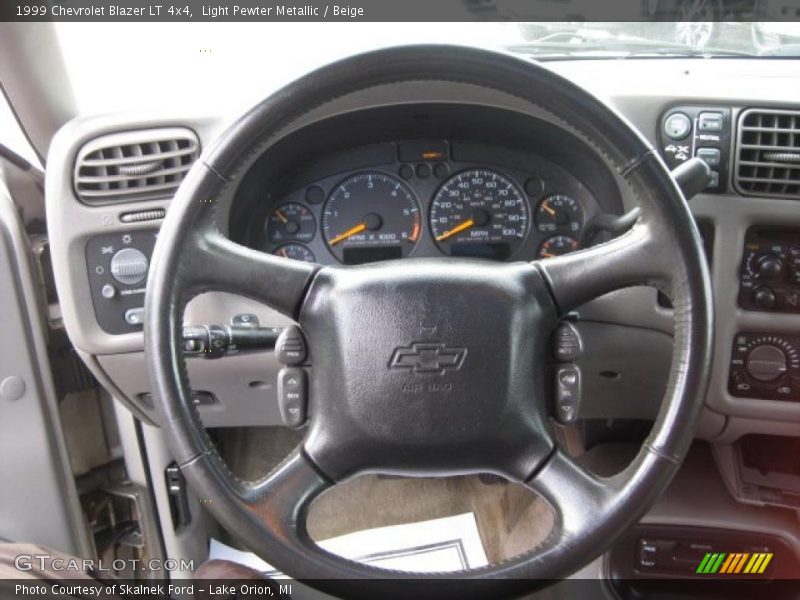 Light Pewter Metallic / Beige 1999 Chevrolet Blazer LT 4x4