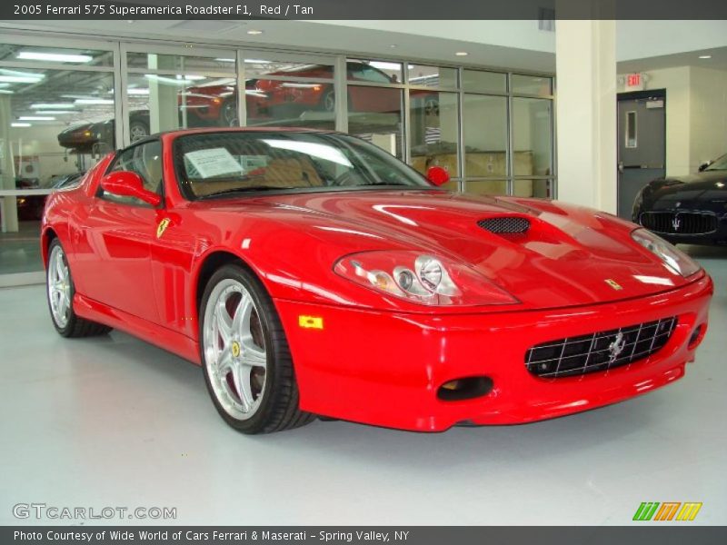 Red / Tan 2005 Ferrari 575 Superamerica Roadster F1