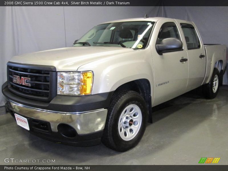 Silver Birch Metallic / Dark Titanium 2008 GMC Sierra 1500 Crew Cab 4x4