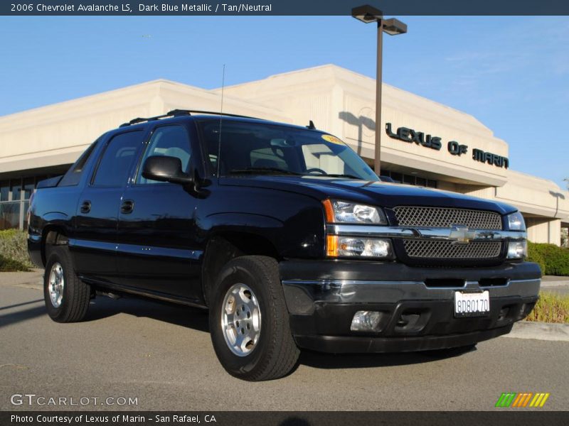 Dark Blue Metallic / Tan/Neutral 2006 Chevrolet Avalanche LS