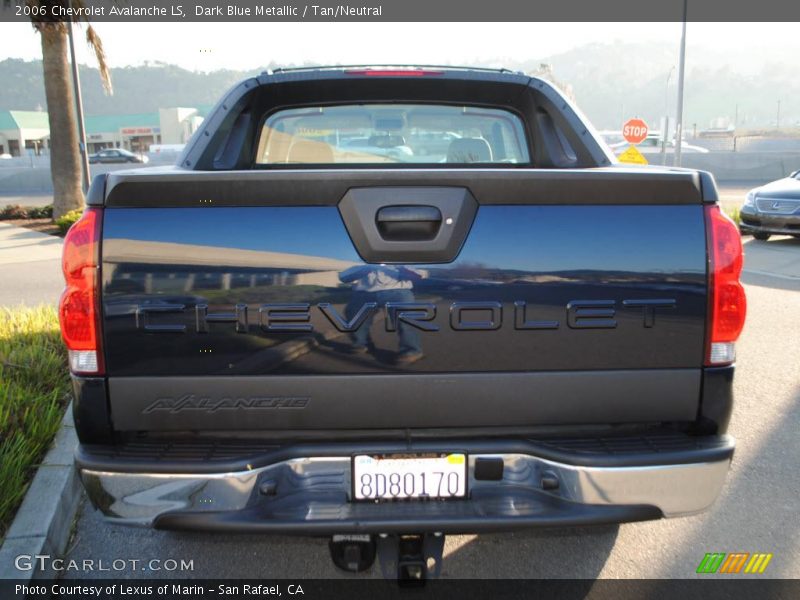 Dark Blue Metallic / Tan/Neutral 2006 Chevrolet Avalanche LS