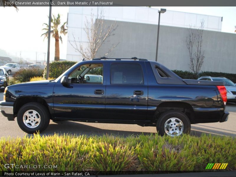 Dark Blue Metallic / Tan/Neutral 2006 Chevrolet Avalanche LS