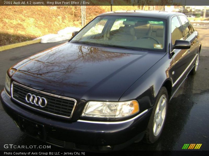 Ming Blue Pearl Effect / Ecru 2001 Audi A8 4.2 quattro
