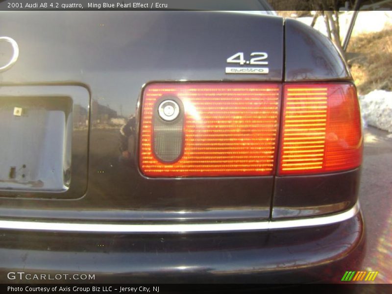 Ming Blue Pearl Effect / Ecru 2001 Audi A8 4.2 quattro