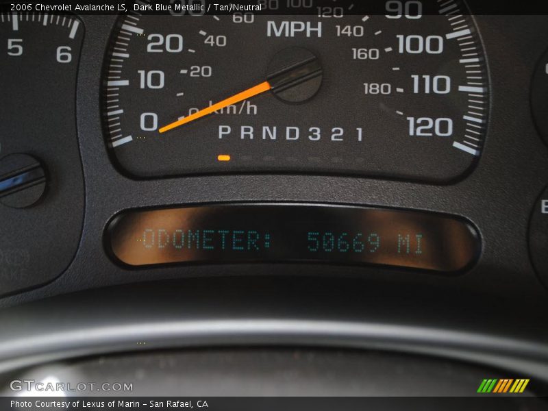 Dark Blue Metallic / Tan/Neutral 2006 Chevrolet Avalanche LS