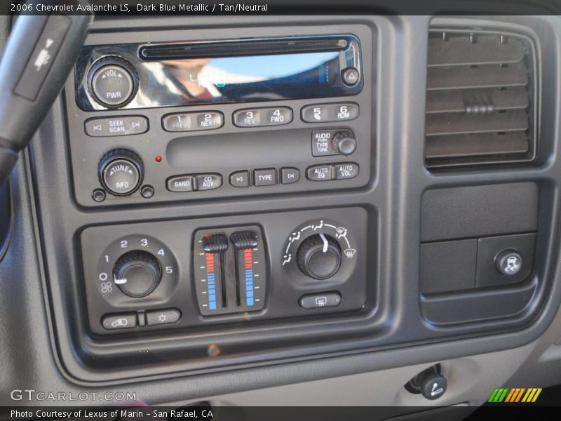 Dark Blue Metallic / Tan/Neutral 2006 Chevrolet Avalanche LS