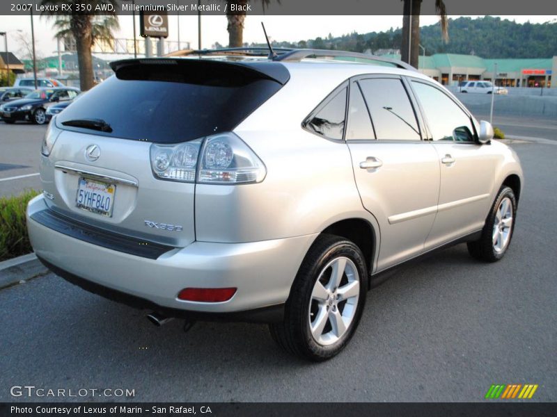 Millennium Silver Metallic / Black 2007 Lexus RX 350 AWD