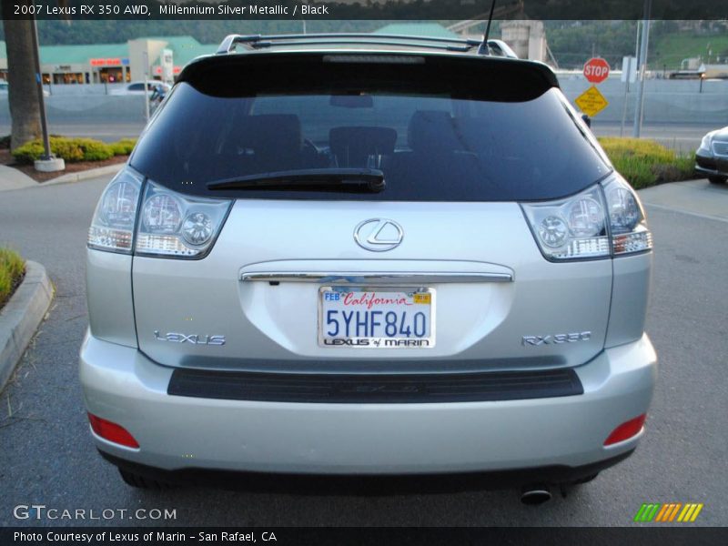 Millennium Silver Metallic / Black 2007 Lexus RX 350 AWD