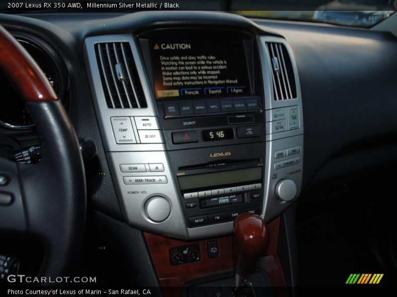 Millennium Silver Metallic / Black 2007 Lexus RX 350 AWD