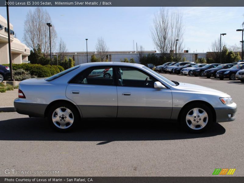 Millennium Silver Metallic / Black 2000 Lexus ES 300 Sedan