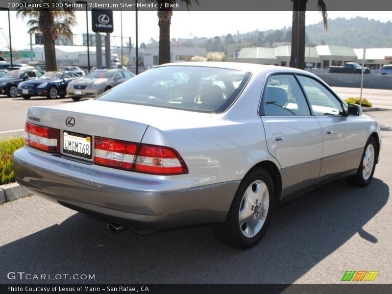 Millennium Silver Metallic / Black 2000 Lexus ES 300 Sedan