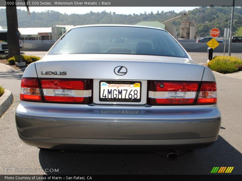 Millennium Silver Metallic / Black 2000 Lexus ES 300 Sedan
