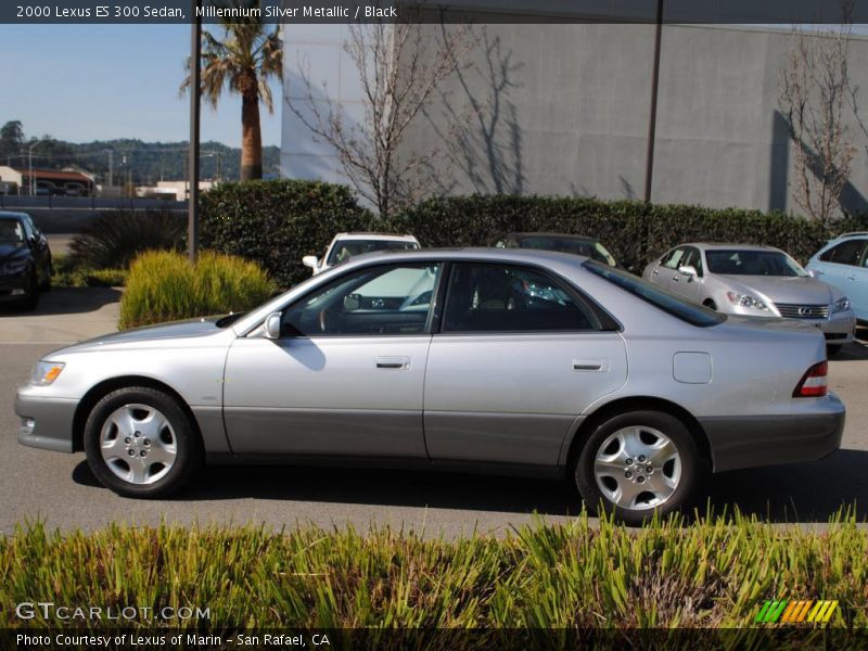 Millennium Silver Metallic / Black 2000 Lexus ES 300 Sedan