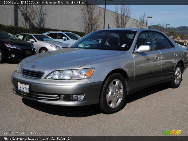Millennium Silver Metallic / Black 2000 Lexus ES 300 Sedan