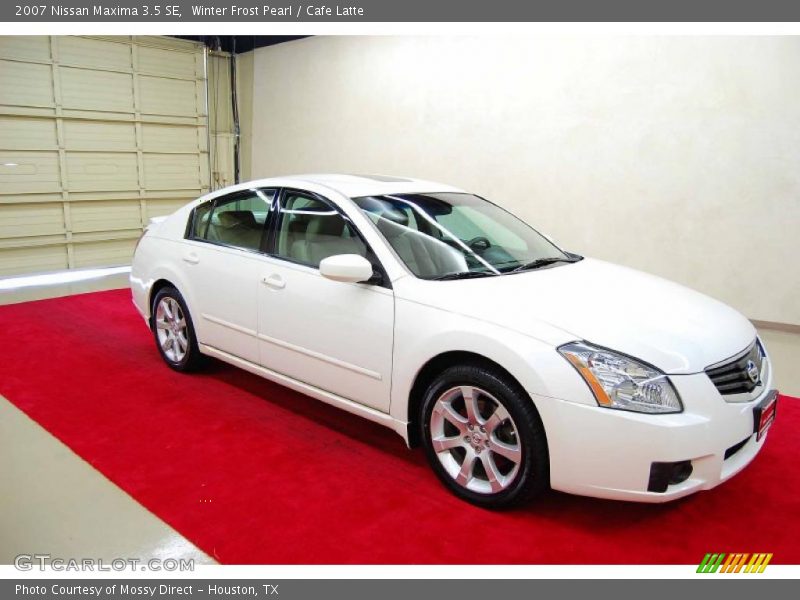 Winter Frost Pearl / Cafe Latte 2007 Nissan Maxima 3.5 SE