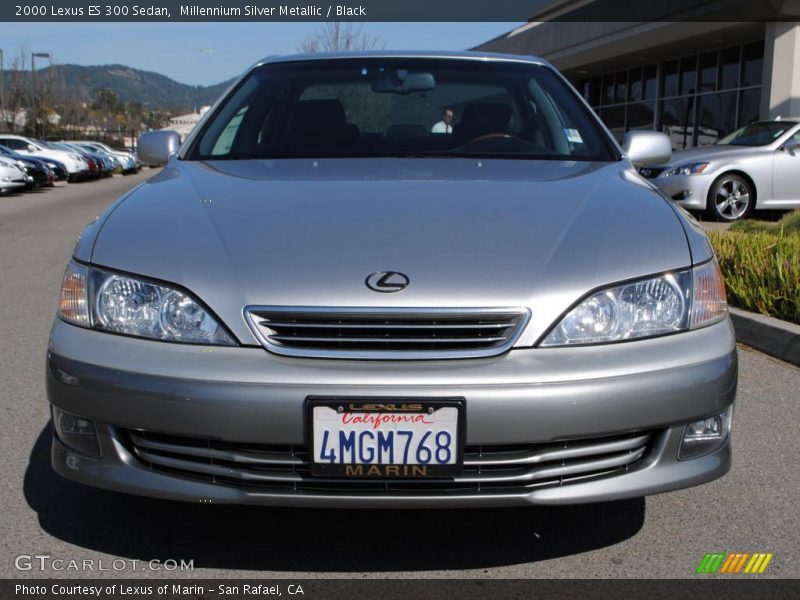 Millennium Silver Metallic / Black 2000 Lexus ES 300 Sedan