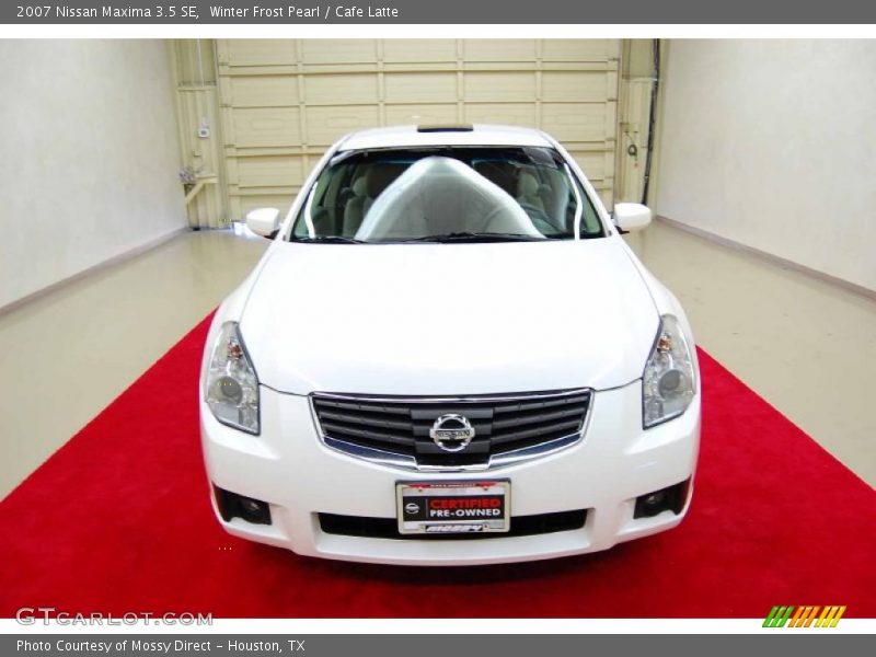 Winter Frost Pearl / Cafe Latte 2007 Nissan Maxima 3.5 SE