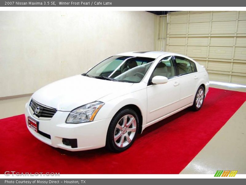 Winter Frost Pearl / Cafe Latte 2007 Nissan Maxima 3.5 SE