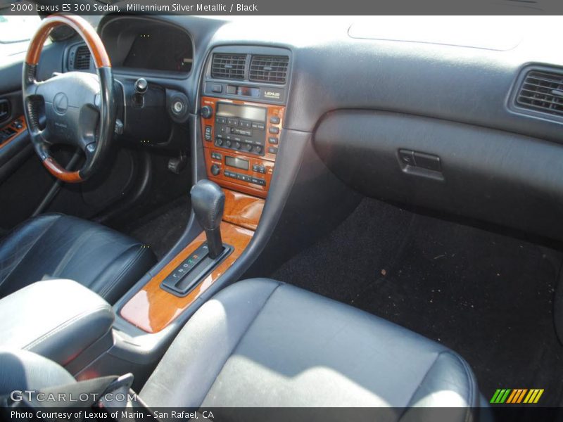 Millennium Silver Metallic / Black 2000 Lexus ES 300 Sedan