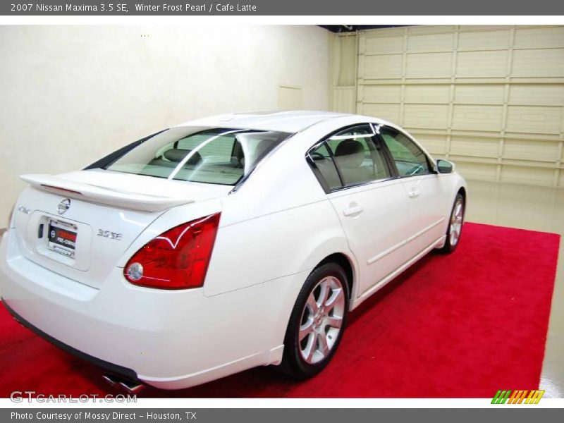 Winter Frost Pearl / Cafe Latte 2007 Nissan Maxima 3.5 SE